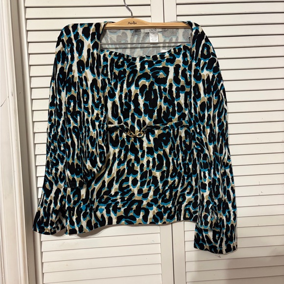 Cache Tops - Cache Women's 2pc Set Leopard Print